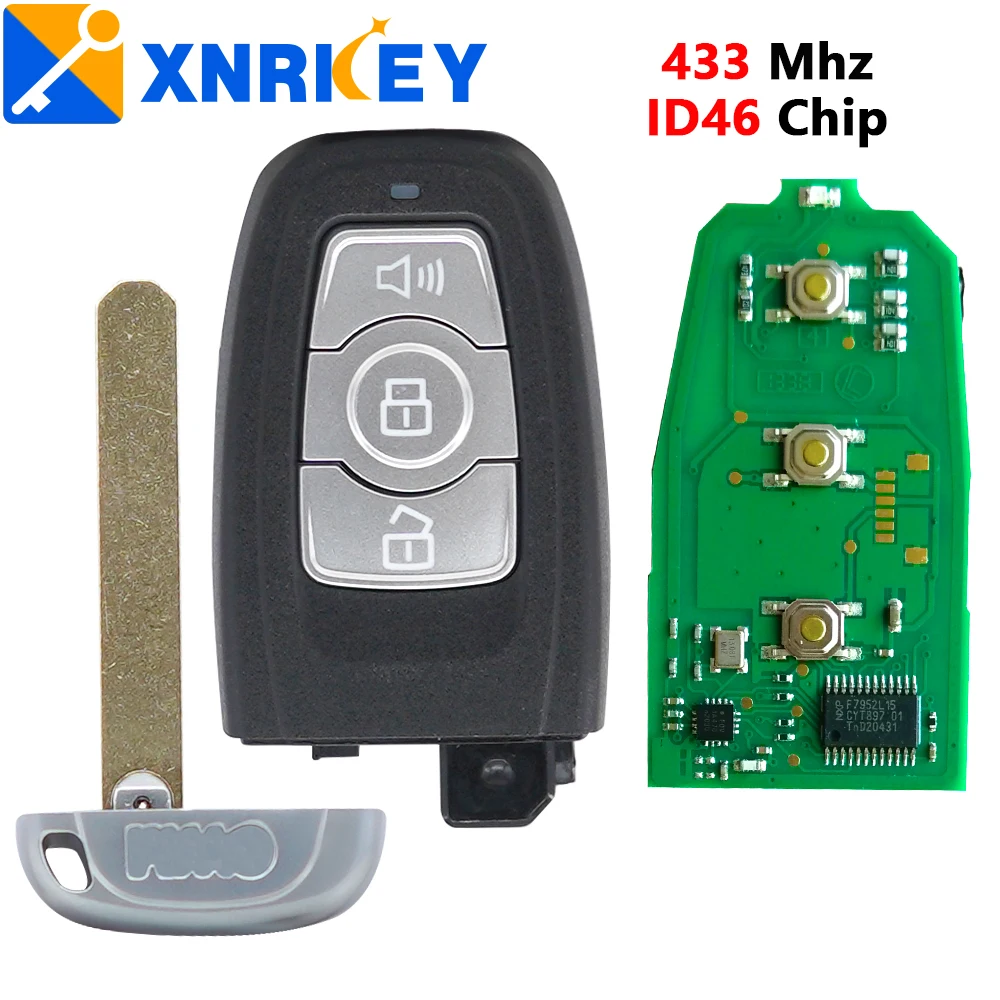 

XNRKEY 3B автомобильный БЕСКЛЮЧЕВОЙ смарт-ключ ID46Chip 433 МГц для GWM Great Wall оригинальный пульт дистанционного управления для Great Wall H3 H6 смарт-ключ