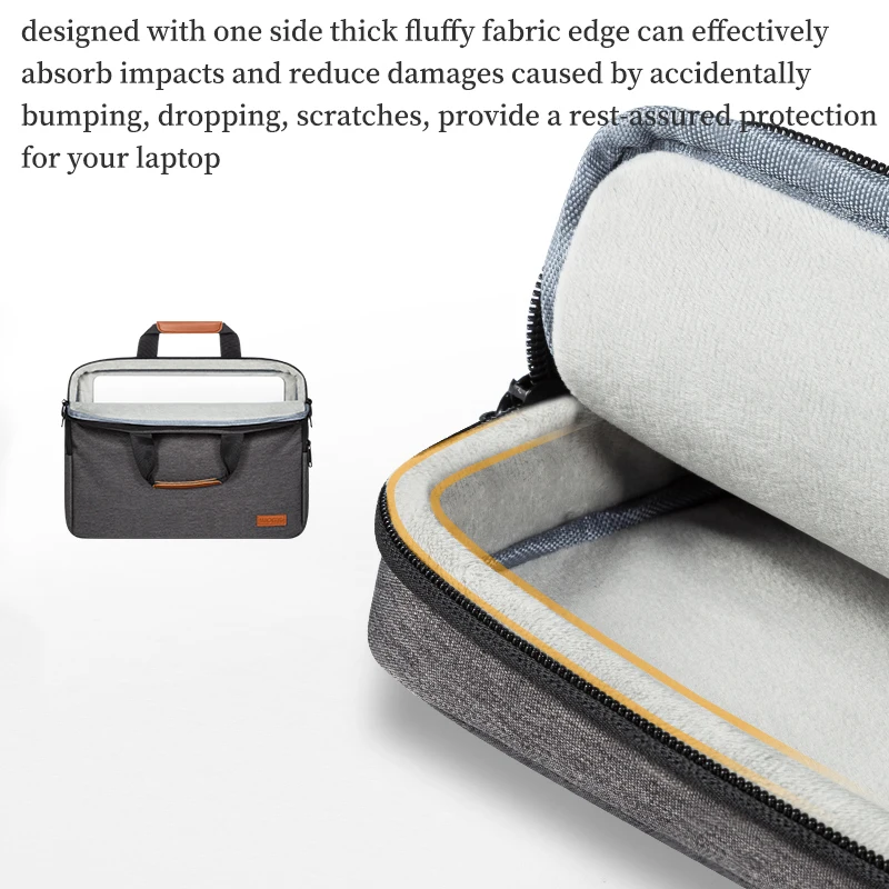 15 6-дюймовая сумка через плечо для ноутбука мужская тонкая переноски компьютера
