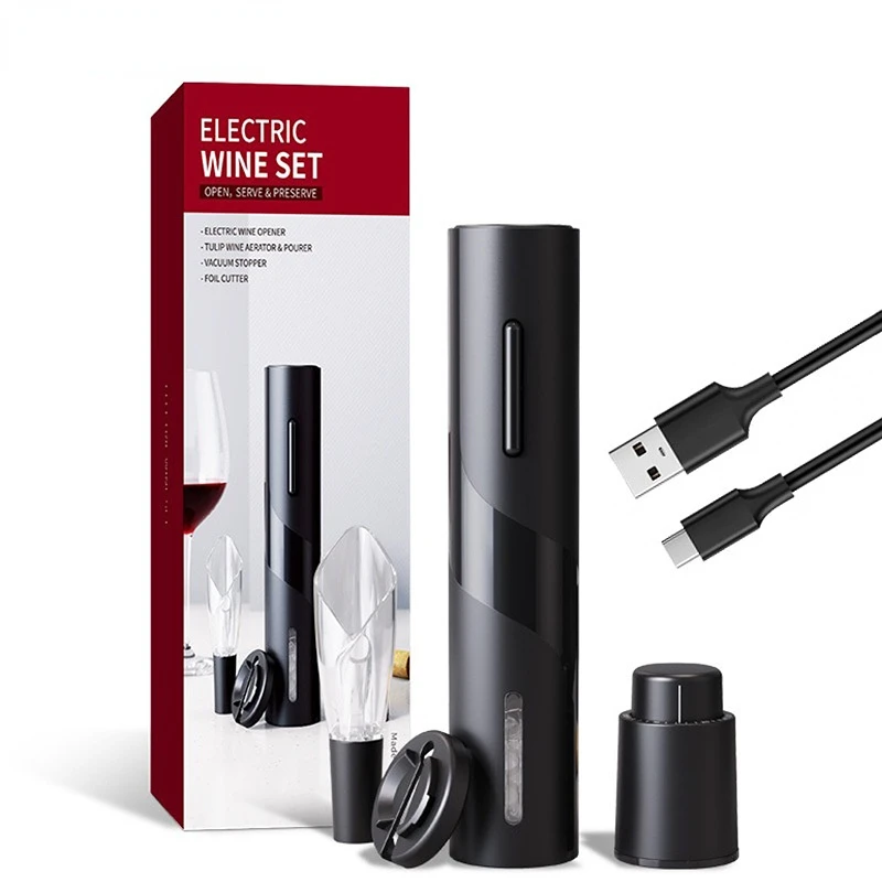 

Automatic Electric Wine Openers for Beer USB Rechargeable Beer Bottle Openers Corkscrew Wine Beer Cap Opener Kitchen Accessories
