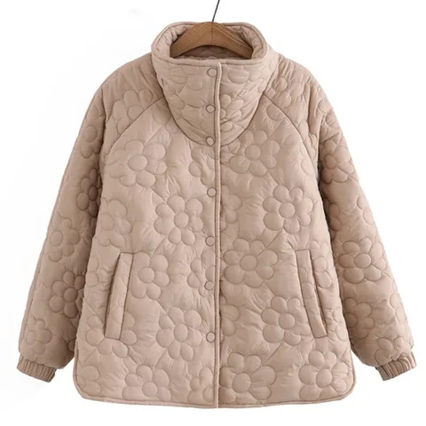 Женское стеганое пальто BISENMADE 3XL