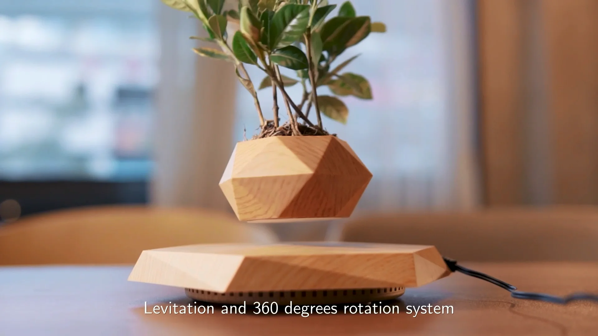 

Levitating Air Bonsai Pot Rotation Flower Pot Planters Magnetic Suspension Floating Pot Potted Plant Home Without Plants