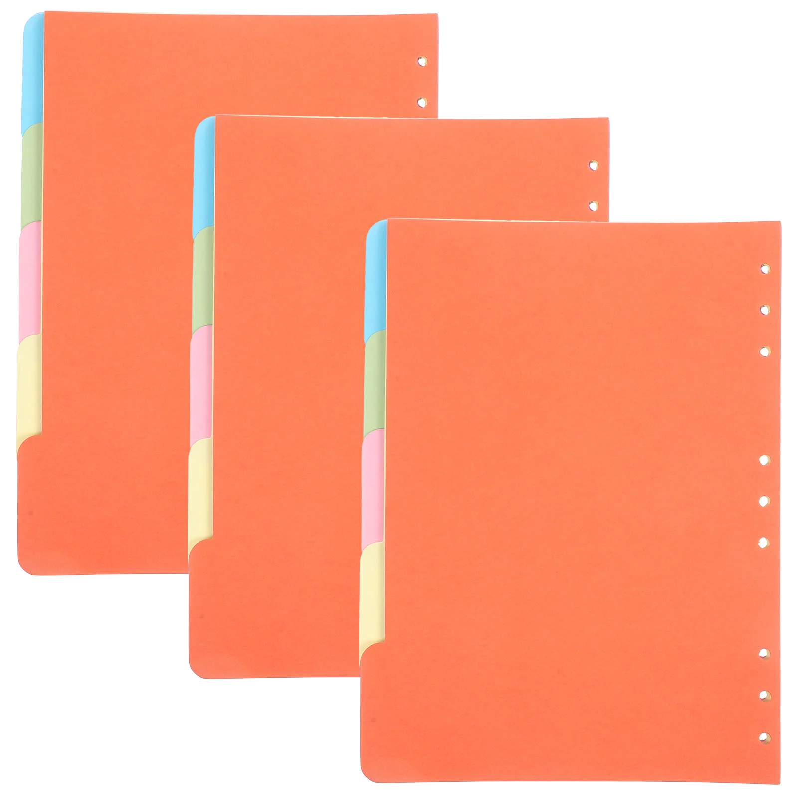 

15Pcs Colored Binder Dividers Loose Leaf Notepad Tabs Dividers Practical Notebook Index Pages