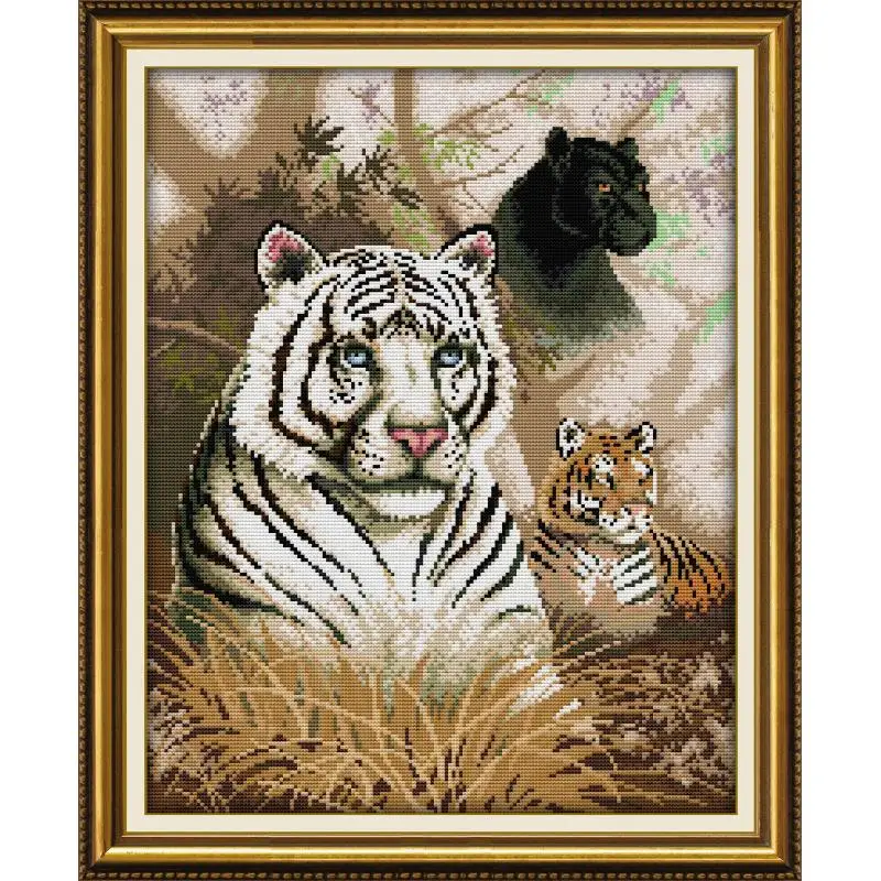 

Набор «сделай сам» для вышивки крестиком с изображением животных тигра Joy Sunday, 14CT 11CT, Набор для вышивки тканью на холсте, домашний декор