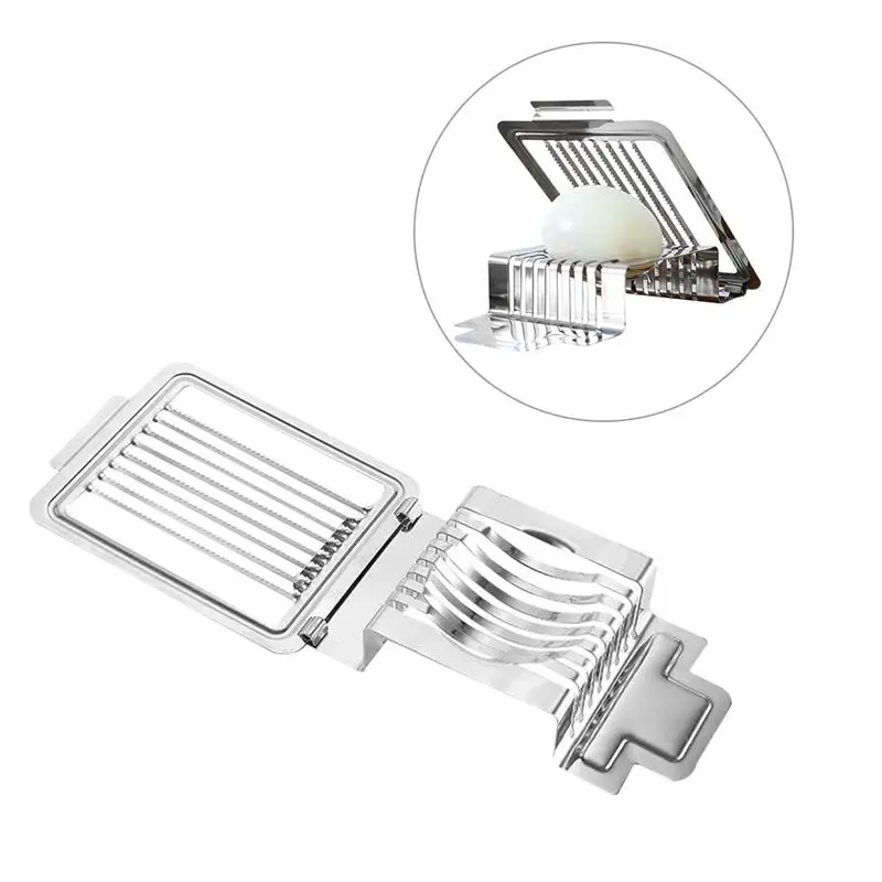 

Home Kitchen Egg Cutter Stainless Steel Wire Egg Slicer For Hard Boiled Eggs Kitchen Tool Gadgets Accessories