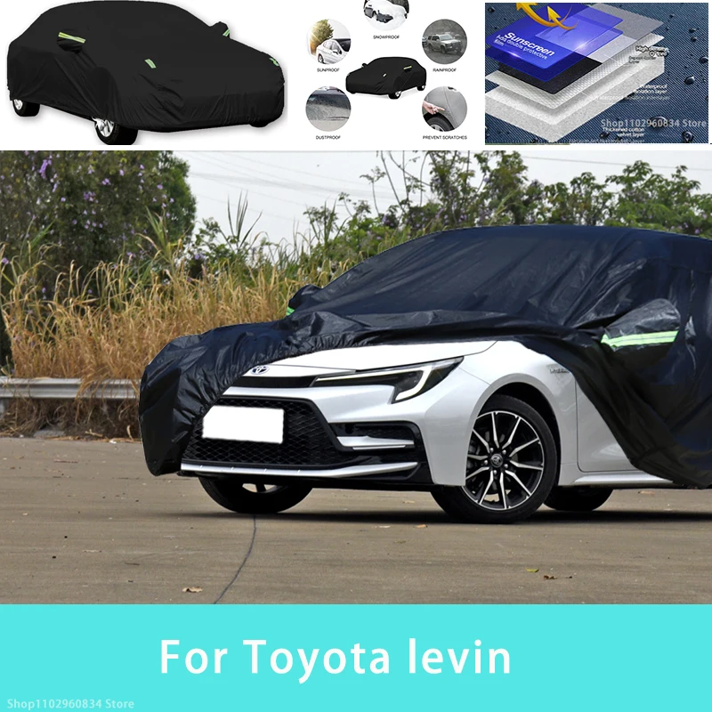 

For Toyota levin Outdoor Protection Full Car Covers Snow Cover Sunshade Waterproof Dustproof Exterior Car accessories