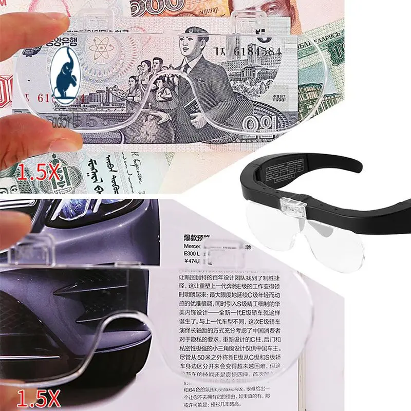 

High Magnification Portable Usb Rechargeable Versatile Adjustable Magnifying Glasses With Led Light Reading Rechargeable Durable
