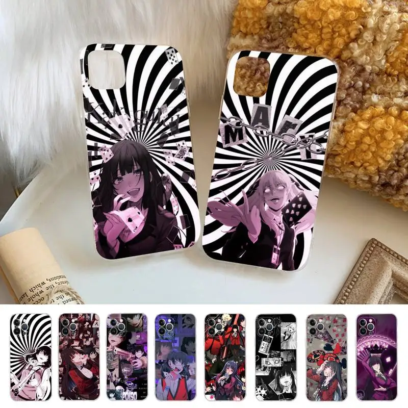 

Japanese Anime Kakegurui Jabami Yumeko Phone Case Silicone Soft for iphone 14 13 12 11 Pro Mini XS MAX 8 7 6 Plus X XS XR Cover