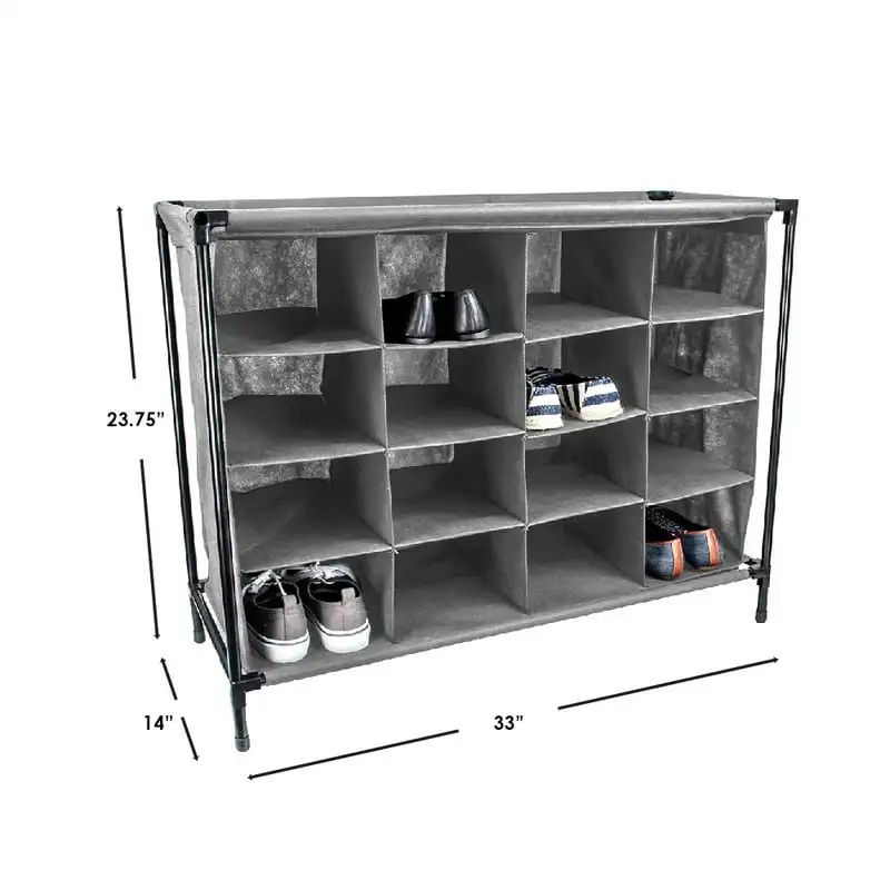 

Pair Polyester Shoe Rack