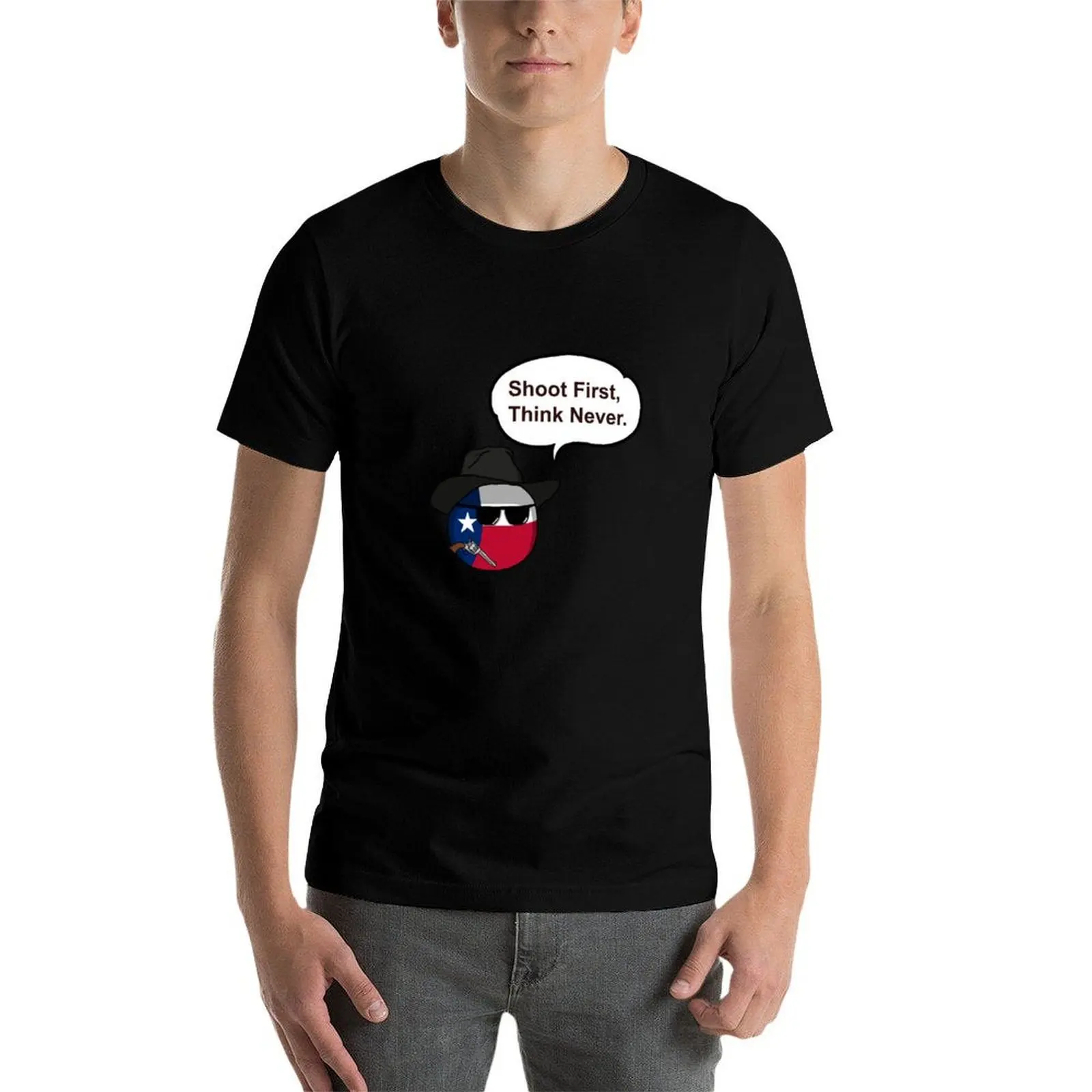Фото Футболка Countryballs: Texas T-Shirt, легкая спортивная базовая футболка №4