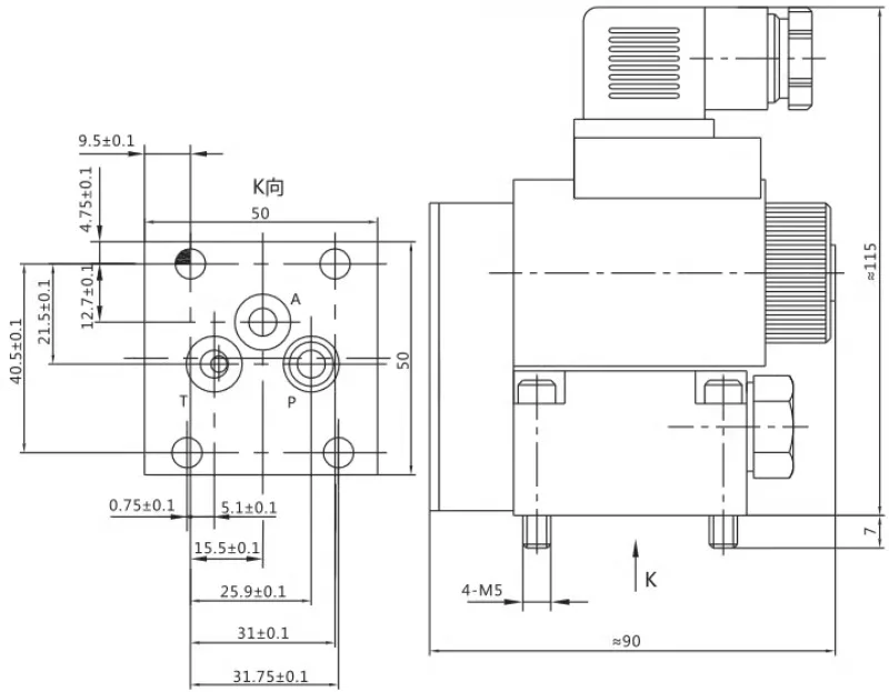 Шаровой тип электромагнитный направленный клапан 23QDF6K-4/31.5E24 Ningbo Taixin