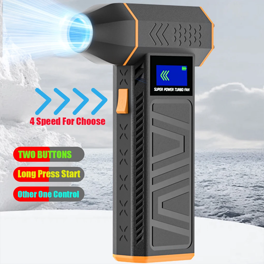 2 в 1 мини-цветной экран аккумулятор дисплей струйный вентилятор вакуумный