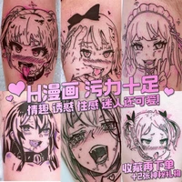 6 piecesset 9 613 8cm waterproof cute personality anime sexy fun girl pattern couple sexy fake temporary tattoo sticker