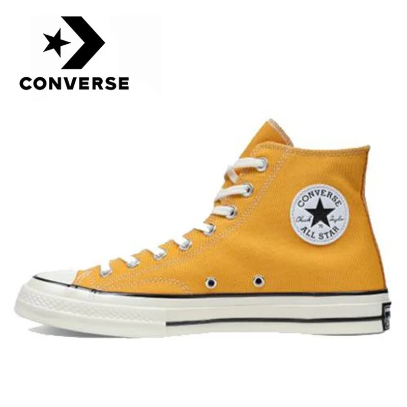 

Original Converse Chuck Taylor All Star 70 1970s men and women Unisex Skateboarding Shoes Daily leisure Yellow Flat Canvas Shoes