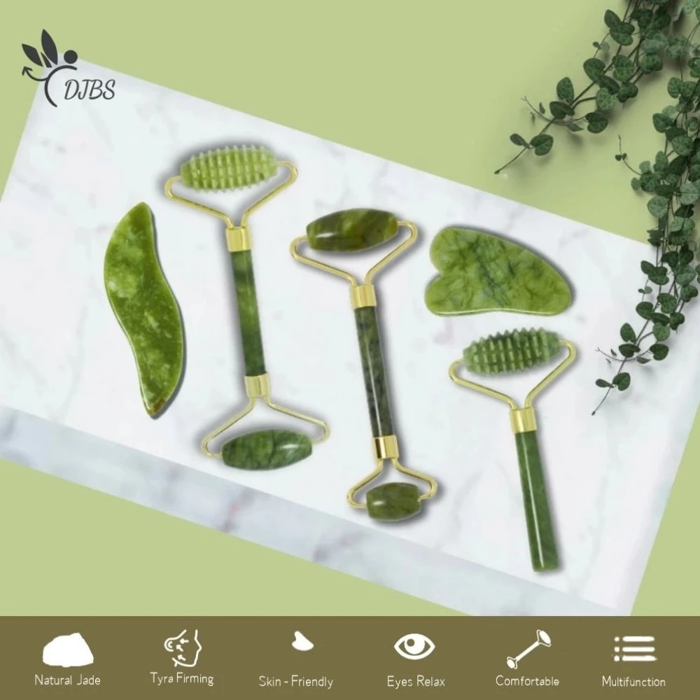 Набор инструментов для массажа гуаши Нефритовый скребок ухода за кожей лица