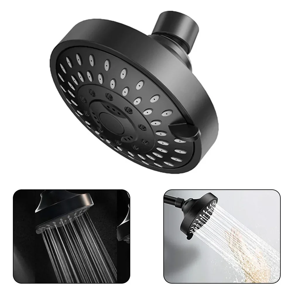

Shower Shower Spray Bathroom Pressure Modes Top 4-Inch 5 Head High Shower Adjustable Rotatable Nozzle Water-Saving Accessories