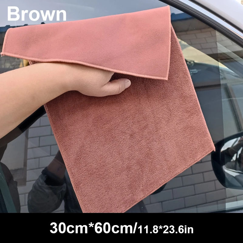 

Двухслойное замшевое полотенце для чистки автомобиля, салфетка для чистки детализации, мягкая сушильная ткань для полотенец для мытья кузова автомобиля, супервпитывающая