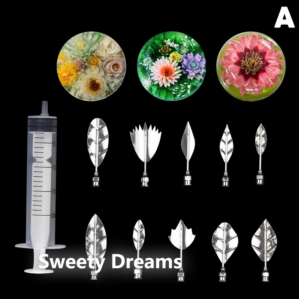 

11 шт./компл. художественные инструменты в форме цветка желе, форсунки тюльпана, желатиновые художественные инструменты, кондитерские након...