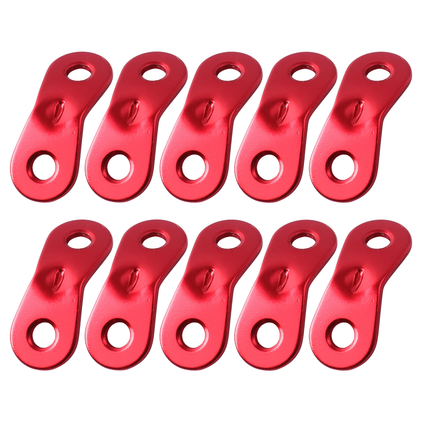 

10 шт., натяжители шнура из алюминиевого сплава с 2 отверстиями