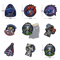united states stars embroidery patches donald trump space force space explore travel badge military tactical ussf patch