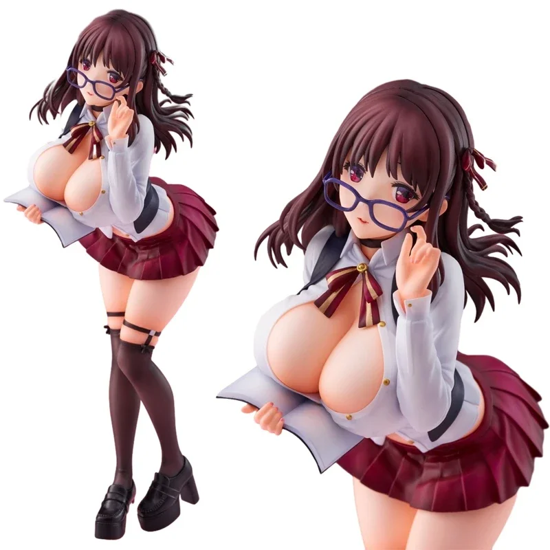 

24cm Hentai Figure Sexy Cosplay JK Girl Anime Figure Secret Personal Librarian Action Figure PVC Adult Collection Model Doll Toy