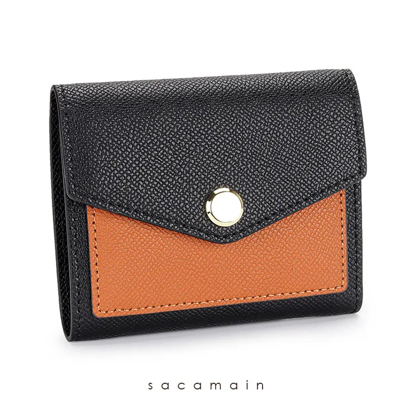 Luxury Women Soft Cowhide Wallets Fashion Trifold Short Functional Card Holders Multi Pockets Female Nice Daily Purses for Women