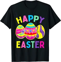 happy easter day cute colorful egg hunting women boys girls t shirt