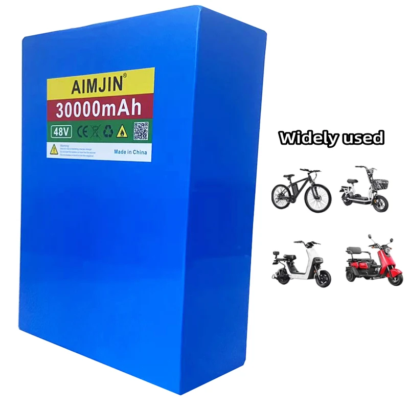 

48V 30000mAh 18650 Lithium Battery Pack For 1000W Electric Bicycle Cell Built in 50A BMS