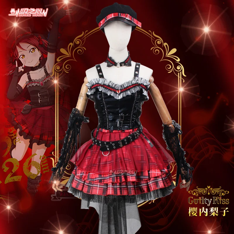 COSMART LoveLive!Sunshine! GK рок-группа Guilty 2nd концерт Рико охара Мари йошико черная униформа