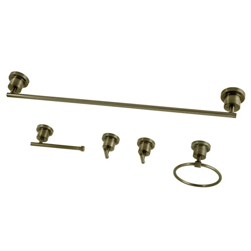 

Concord 5-Piece Bathroom Accessory Set, Antique Brass