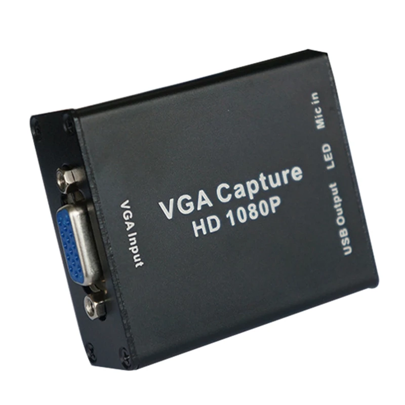

1080P VGA-To-USB Adapters with Video Capture Card for Projector Meeting Record Video Capture Record Support OBS