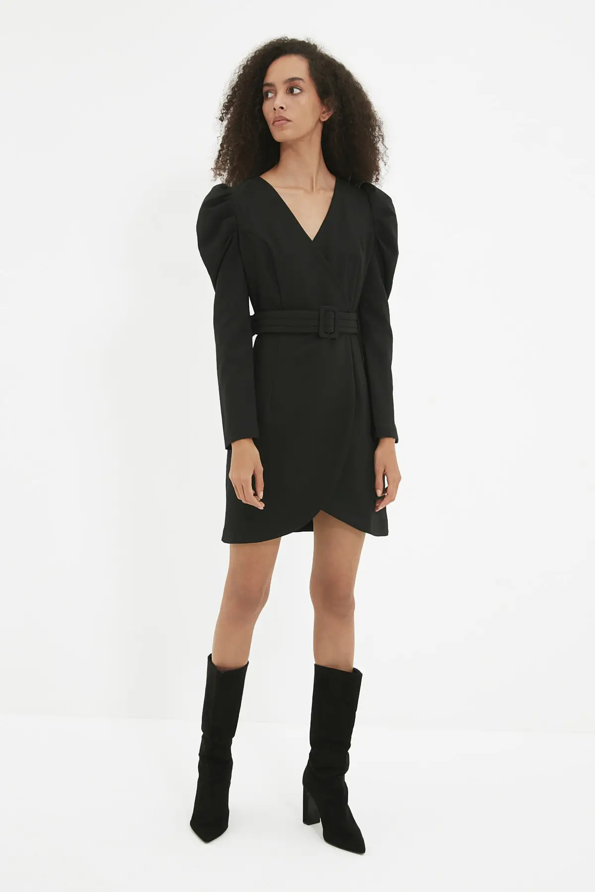 

Trendyol Kemerli Double Breasted Dress TWOAW22EL1720