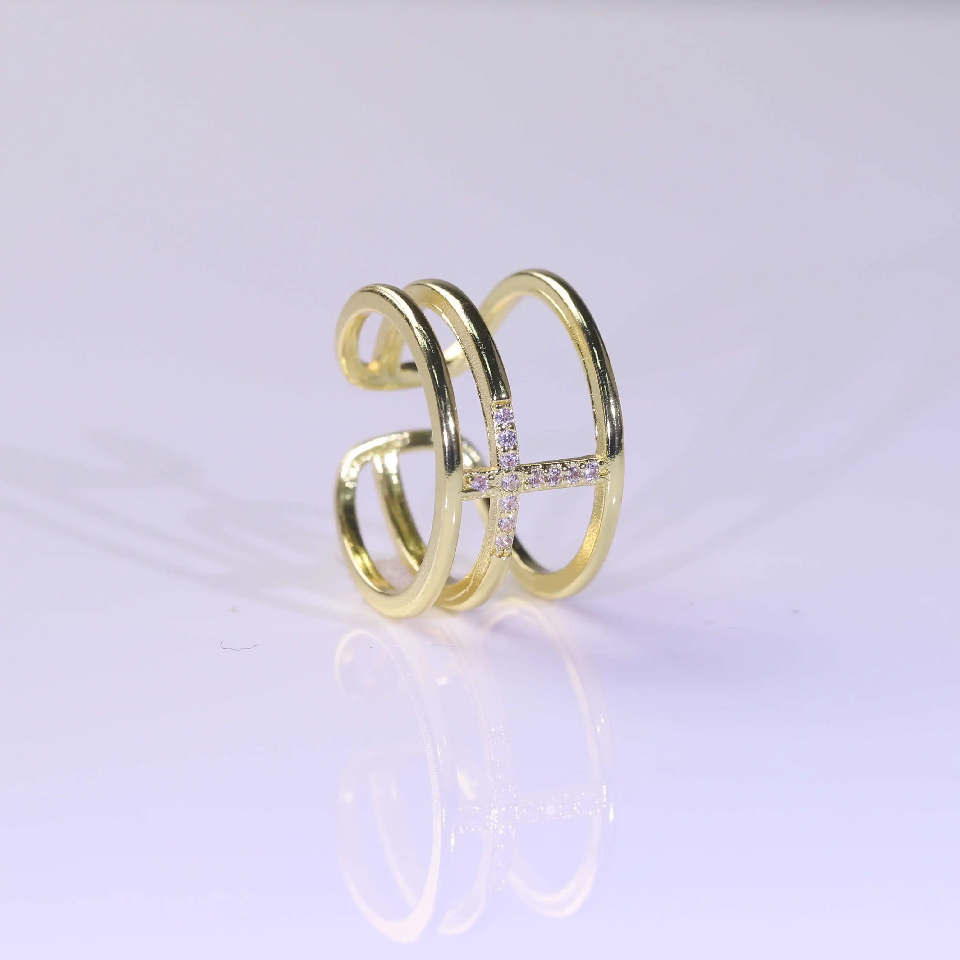 

Комплект женских колец из меди и змеи