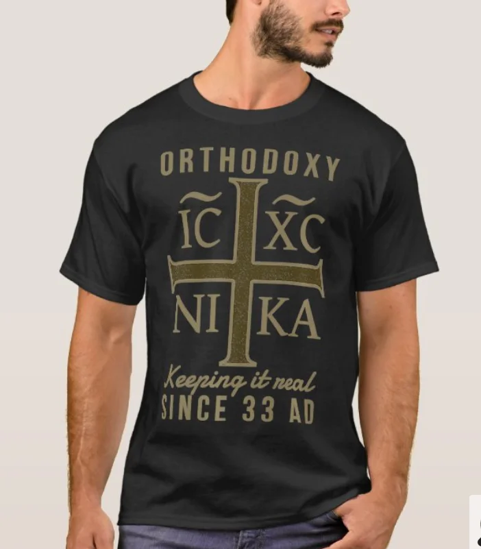 

IC XC NI KA Eastern Orthodox Church Cross T-Shirt. Summer Cotton Short Sleeve O-Neck Mens T Shirt New S-3XL