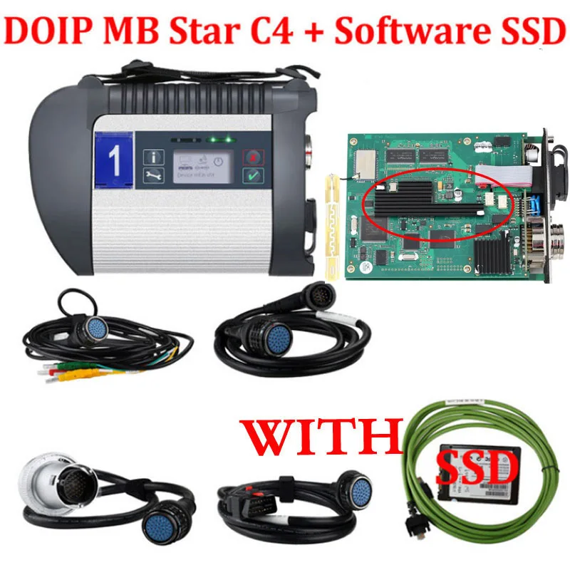 WIFI DOIP c4 MB star plus SD Connect с функцией Wi-Fi Диагностический инструмент C4 SSD ноутбуком E6420