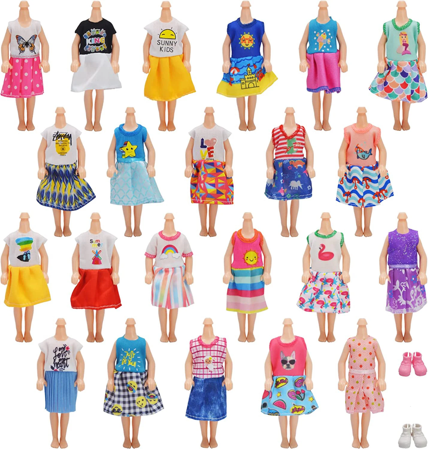 And Accessories 10 Pieces Girl Clothes And 2 Girl Boy Shoes Christmas Gifts