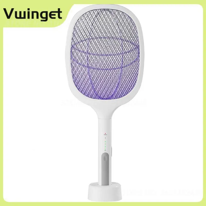 

С фиолетовой лампой Flyswatter, лампа-убийца комаров, Usb зарядка, многофункциональное устройство для уничтожения комаров 2-в-1