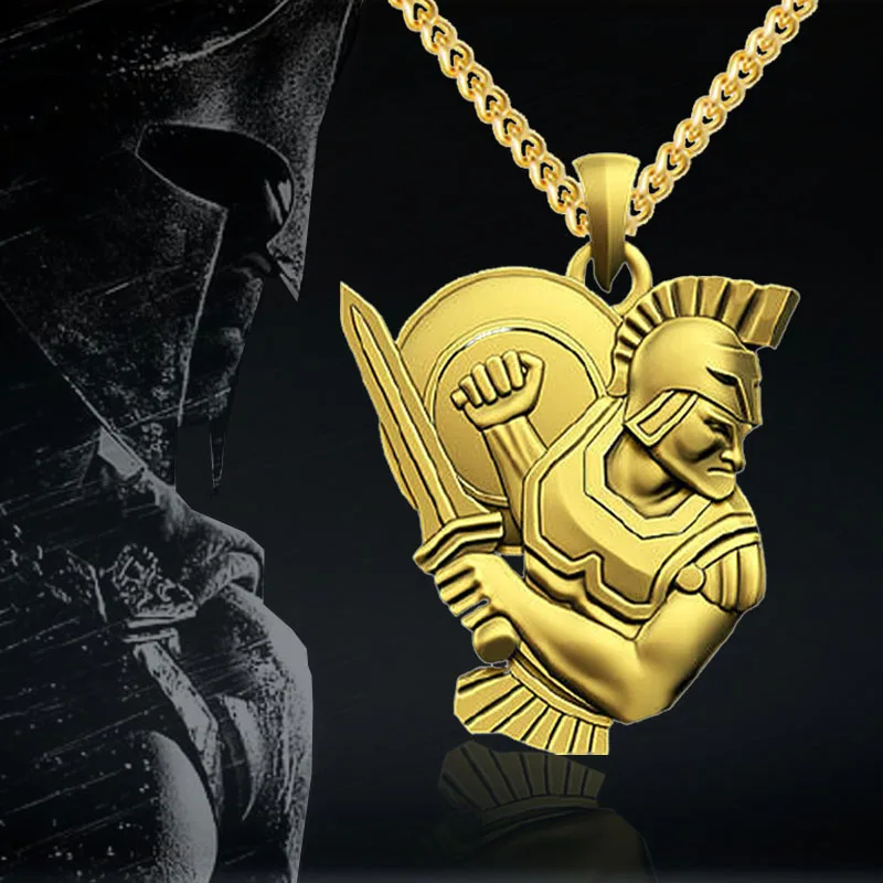 

Samurai Necklace Atmospheric Retro Christian Templar Personality Pendant Wholesale Men's Creative Design Pendant Jewelry Gift