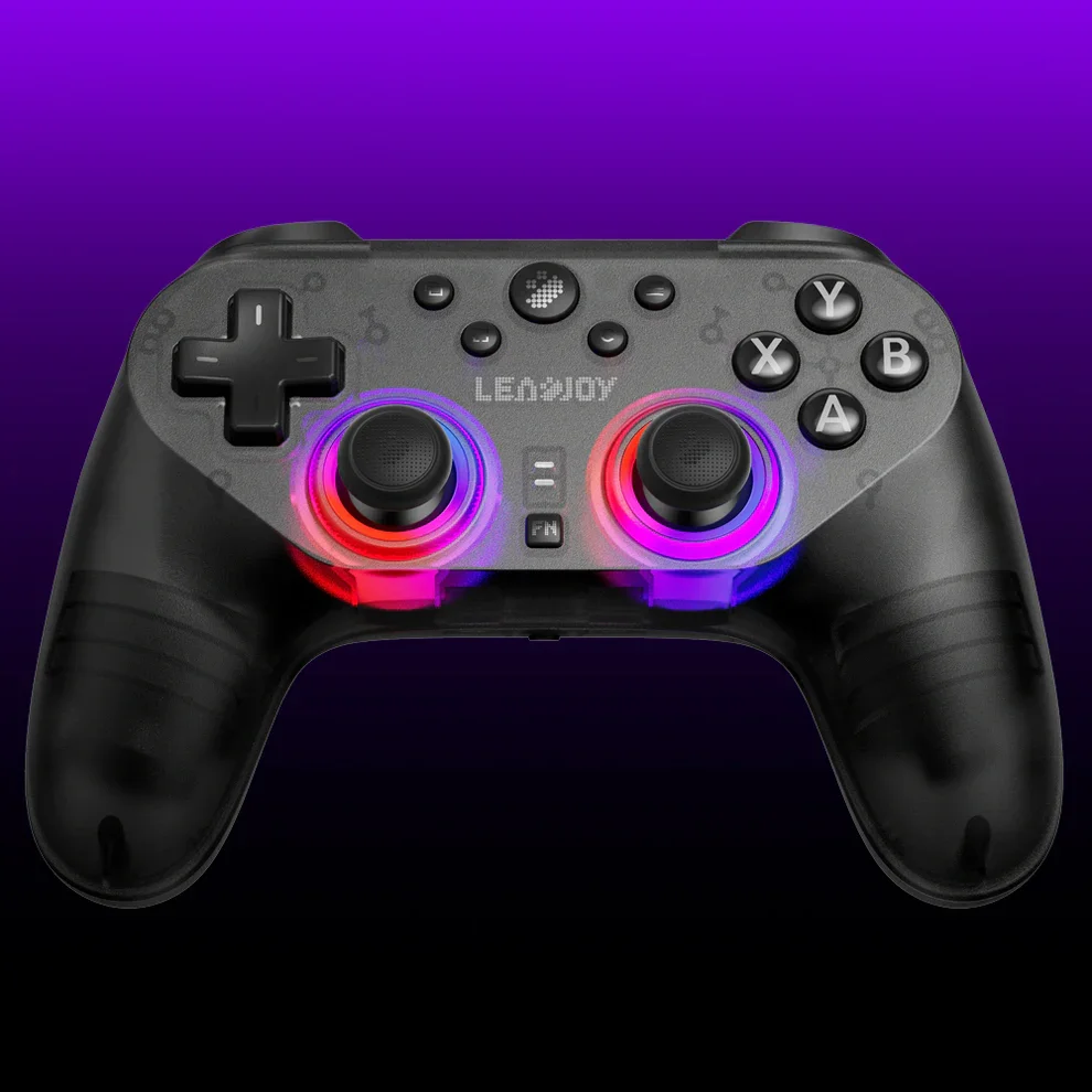 Фото Беспроводной игровой контроллер Leadjoy Saber Plus JS13 Pro TMR с джойстиком 1000 Гц для ПК, Switch, Windows, Android, iOS, FPS-игр №2
