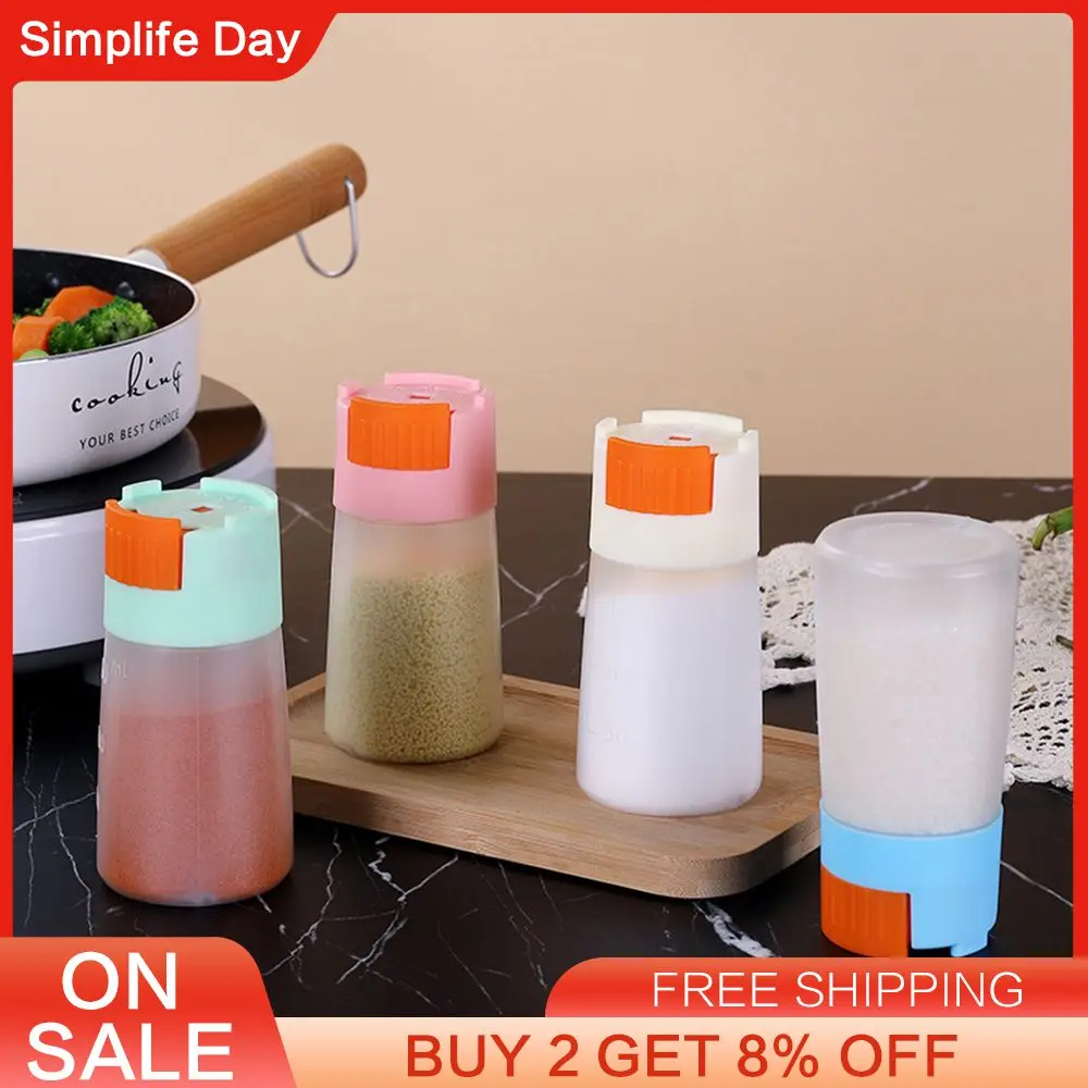 Quantitative Seasoning Tank Controlled Salt Bottle MSG Seasoning Tank Combination Set Household Kitchen Seasoning Bottle