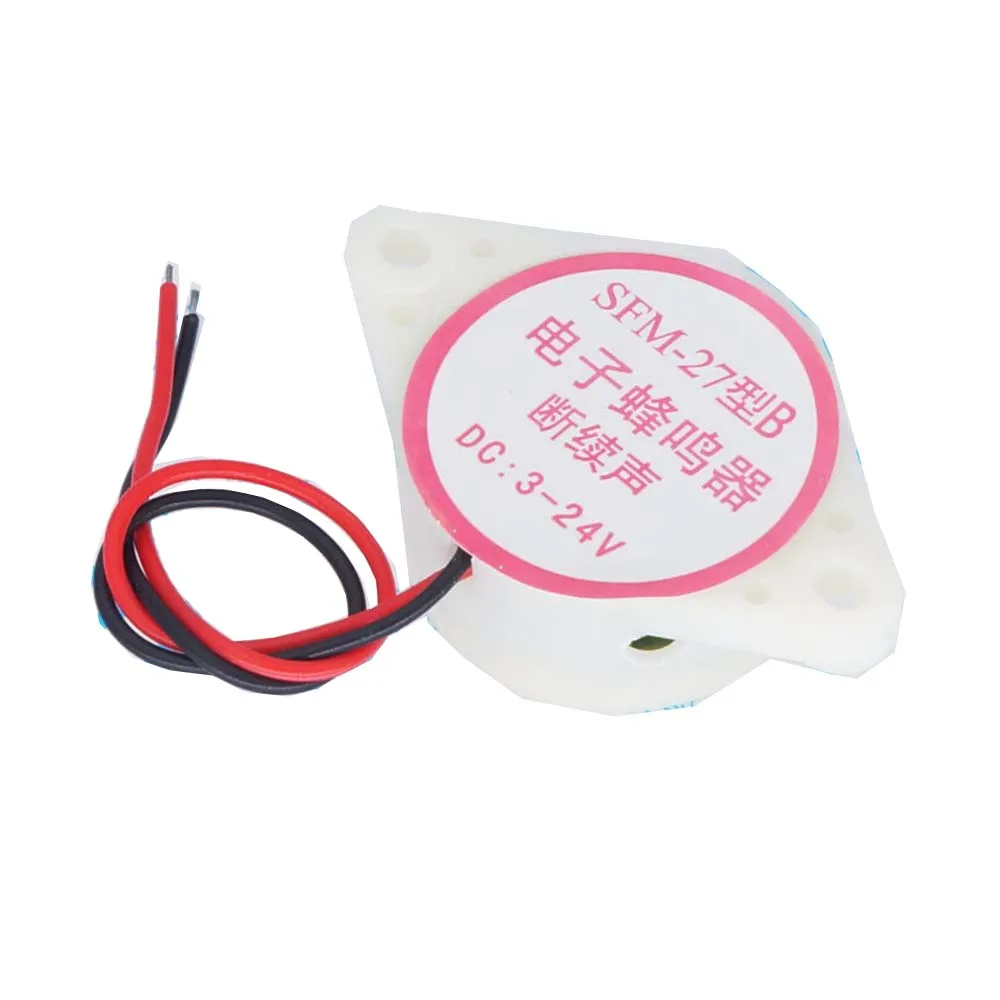 

1PCS 95DB Alarm High-decibel 3-24V 12V Electronic Buzzer Beep Alarm Intermittent Continuous Beep for Arduino SFM-27