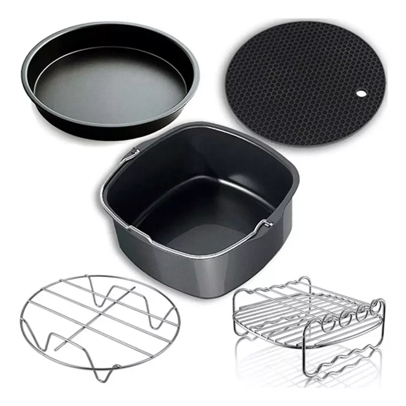 

New Air Fryer Accessories, Air Fryer Accessories and Air Fryer Accessories Fit for all 3.7QT-5.3QT-5.8QT,Set of 5-7 inch