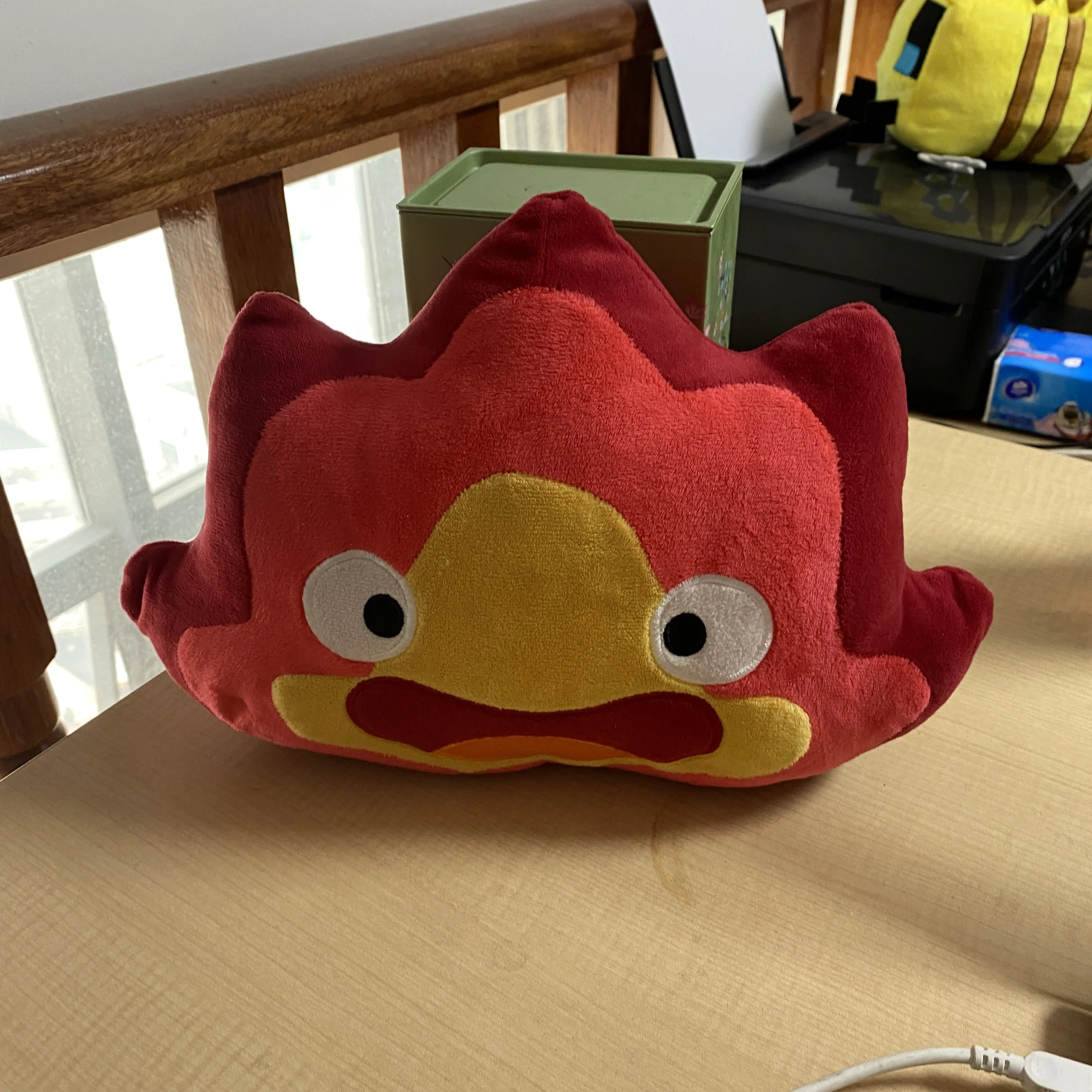 

Оптовая продажа, 30 см, плюшевые игрушки кальцифера, мягкие куклы с мультяшным рисунком, набивные подушки, куклы для детей, подарок на день рождения и Рождество