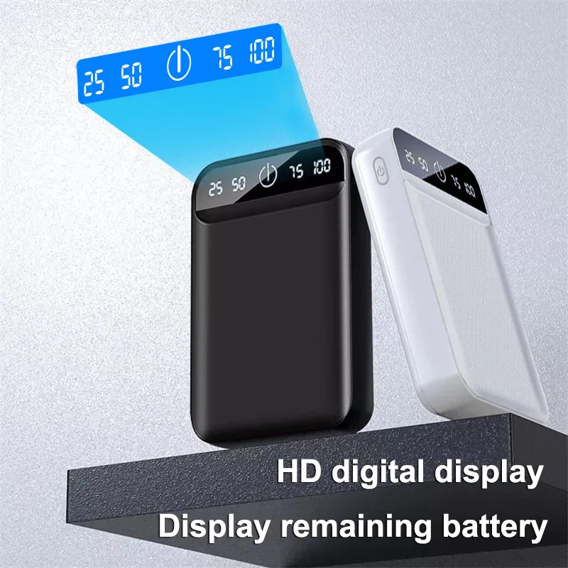50000mAh Mini Power Bank Two-way Fast Charging PowerBank Digital Display Portable External Battery Charger for iPhone Xiaomi