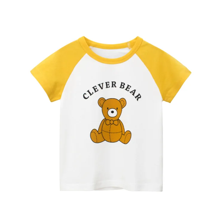 

Футболка с коротким рукавом для девочек, новинка 2022, детская одежда, куртка в корейском и иностранном стиле, осенняя одежда, модная одежда на...