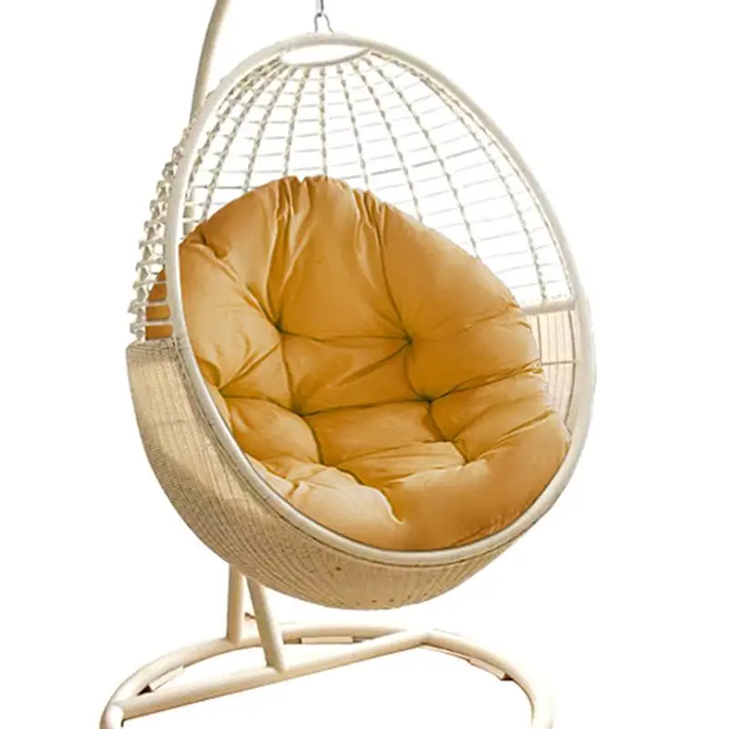 

Hangings Chair Cushion Soft Thick Swing Replacement Cushions 1 Seater Bench Cushion With Backrest For Indoor Outdoor Use