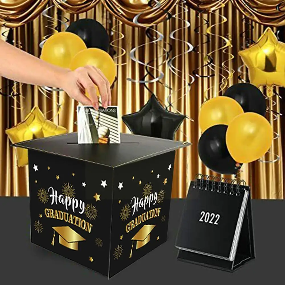 

2022 Graduation Season Message Envelope Box Holder University Graduation Invitation Card Grad Card Box For Graduation Party W8x5
