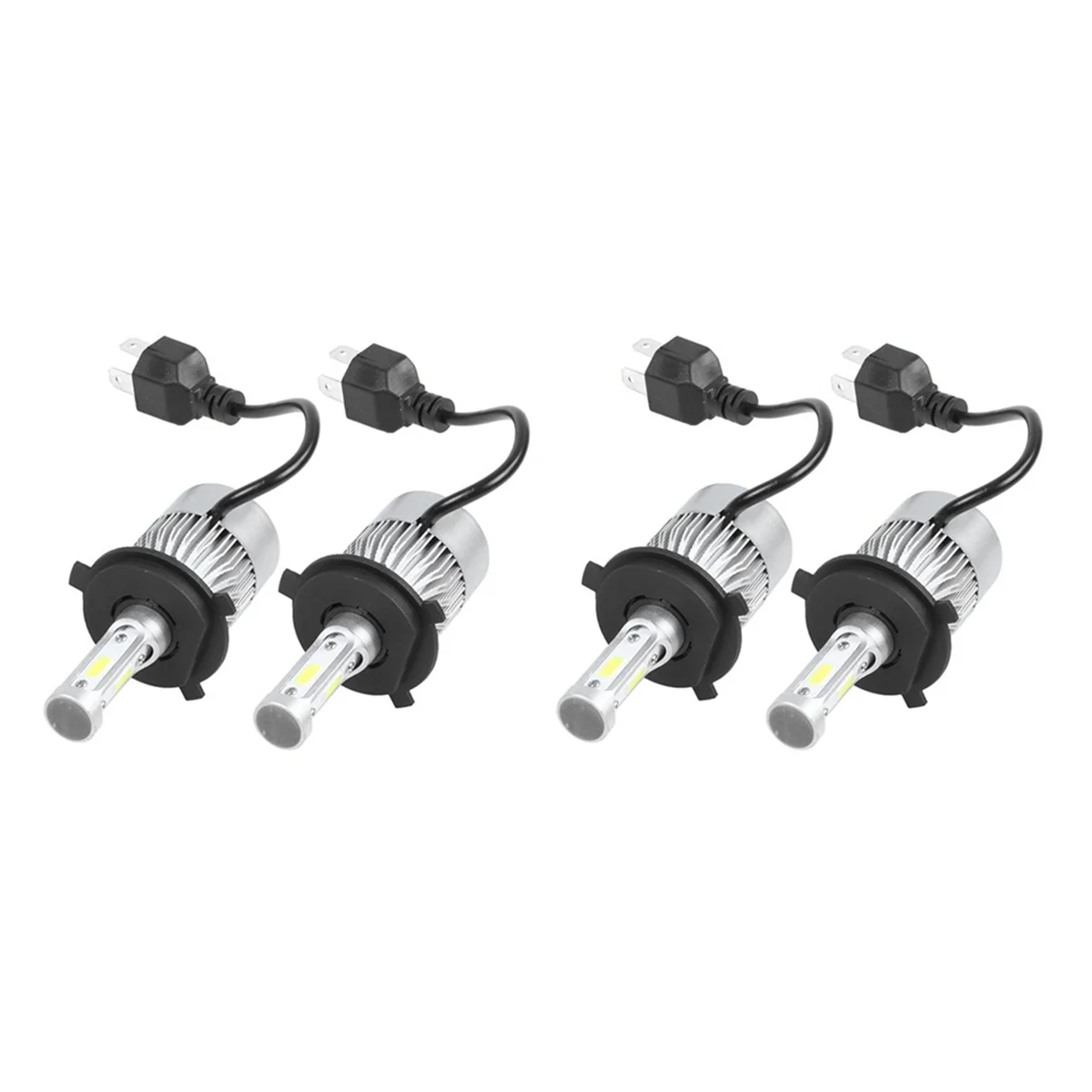 2 пары Автомобильные светодиодные лампы S2 H4 72 Вт 6000 лм