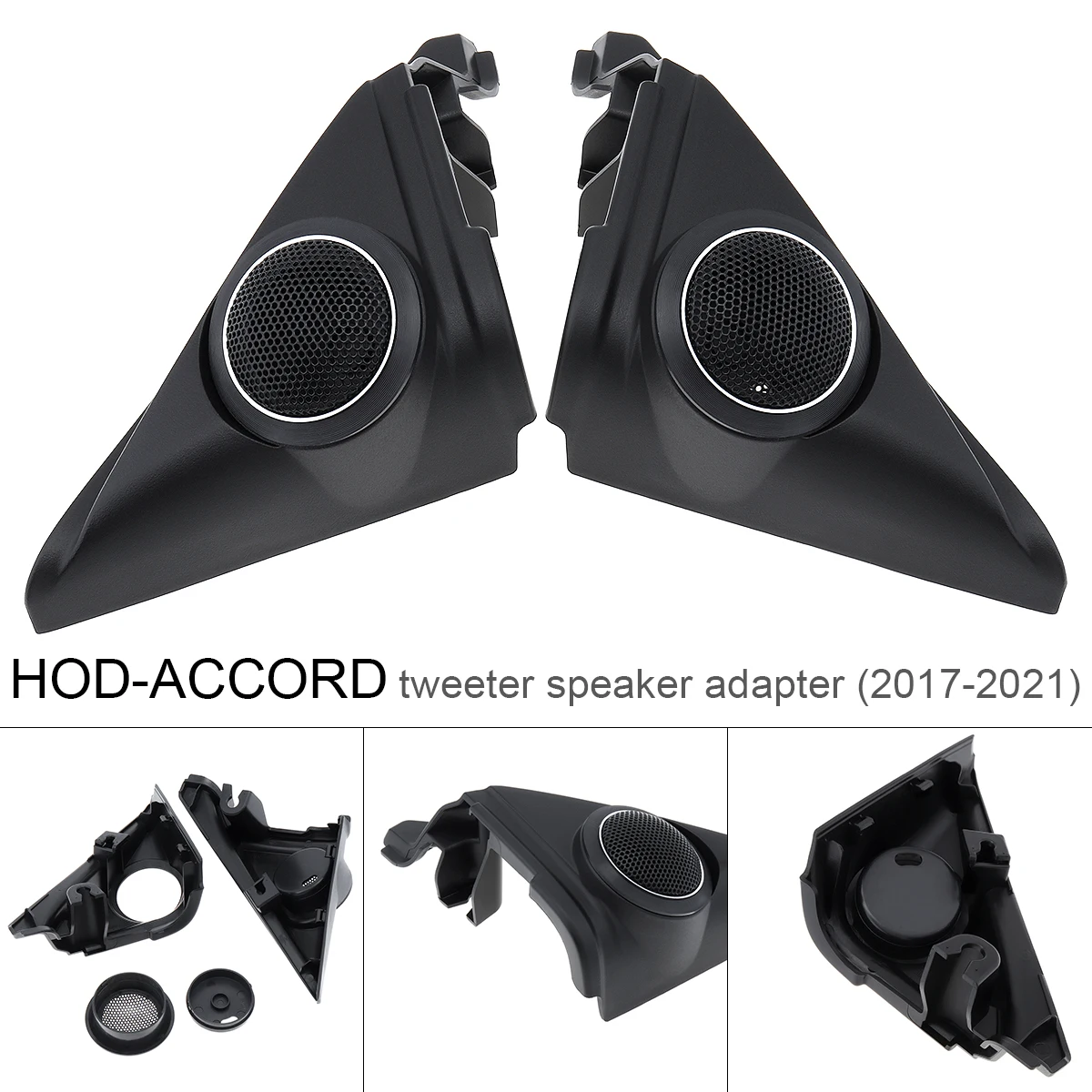 

2pcs Hifi System Tweeter Speakers Horn Cover Mount Fit for Honda Accord 2017 - 2021 Refitting Front Door Speaker Adapter Kit