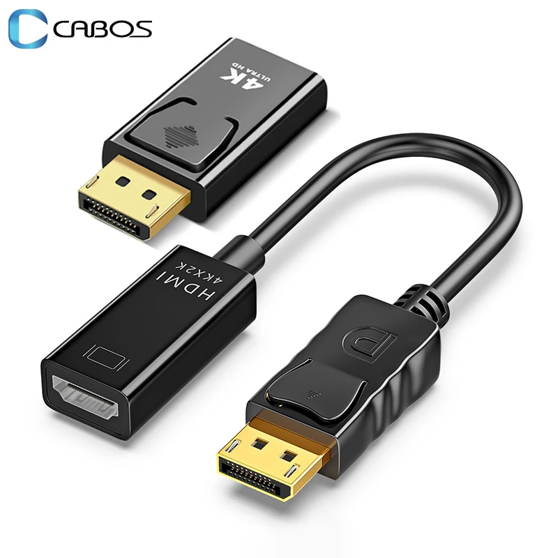 

Переходник с порта дисплея на HDMI-совместимый кабель адаптера 4K 1080P адаптация Видео Аудио для ПК ТВ конвертер порт дисплея PD на HDMI ТВ кабель