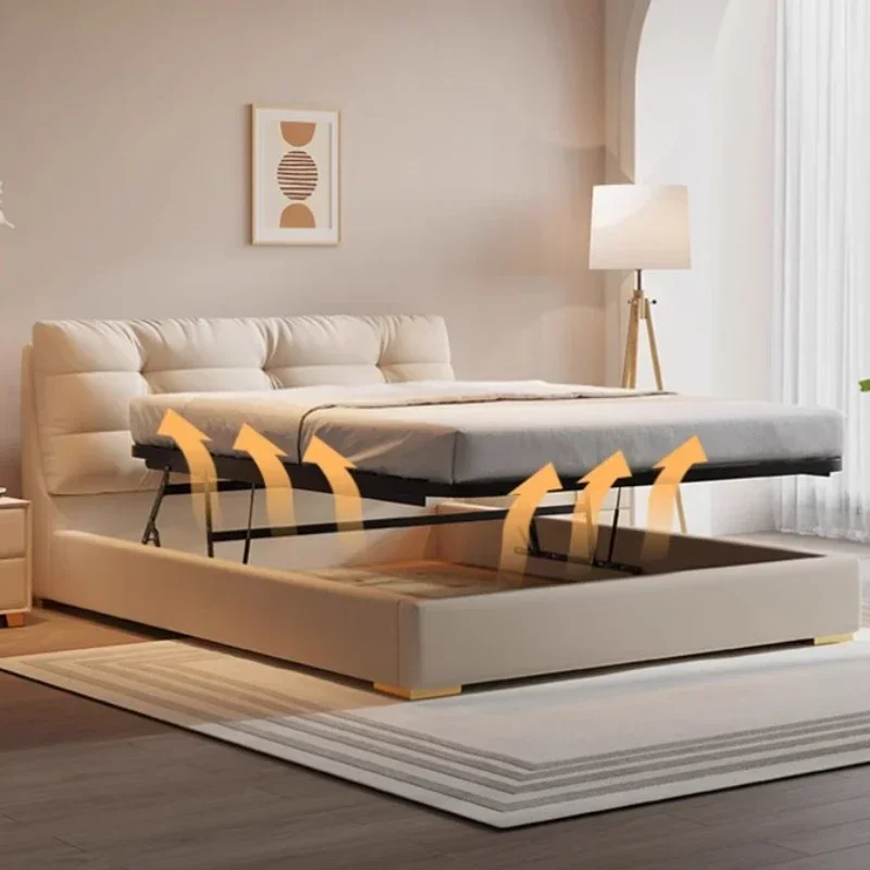 Кровать-чердак Princess Modern House с двуспальной кроватью, простым хранением и белым каркасом, размер Queen Size, мебель для спальни (art.: 3920d93423837) - 3920d93423837